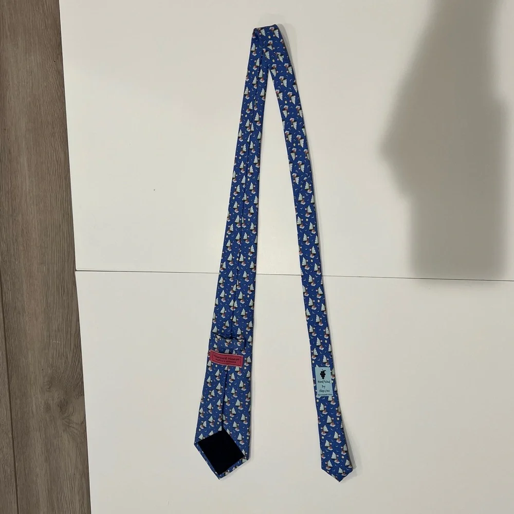 Vineyard Vines Boys’ Tie Sailboats blue one size